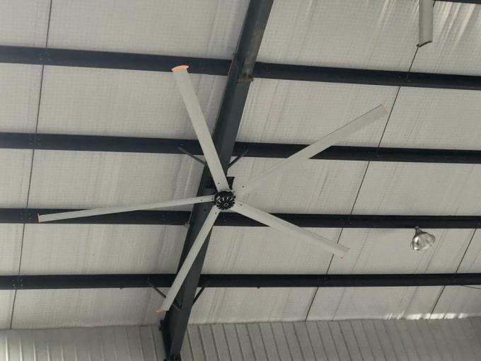 ศูนย์ออกกําลังกาย HVLS ขนาดใหญ่ 5 ใบกล่องเกียร์พัดลมเพดาน 1