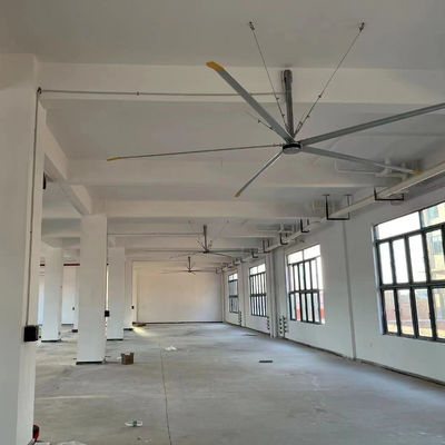 ราคาดี แฟนเพดานอุตสาหกรรม HVLS ขนาดสูง 220V 1.5kw พร้อมมอเตอร์ไฟฟ้าแม่เหล็กถาวร ออนไลน์