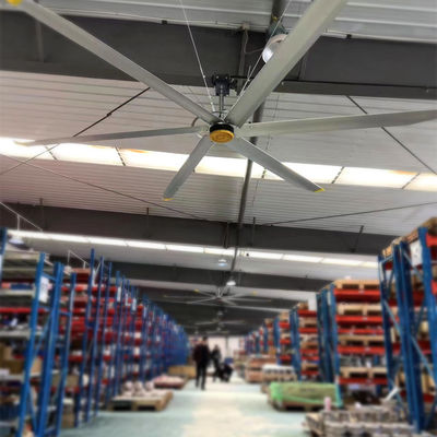 ราคาดี 5.5m 18FT สถานีกีฬาตรง ความปลอดภัย HVLS Commercial Fan ด้วยการติดตั้งเพดานและฟังก์ชันการเย็น ออนไลน์