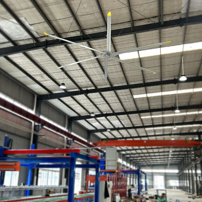 ราคาดี พัดลมเพดาน HVLS ขนาด 7.3m 24FT PMSM ที่มีพลังงานในการเย็นอากาศในโรงงานและโกดัง ออนไลน์