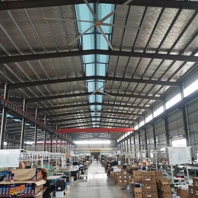 ราคาดี 7พัดลมเพดานอุตสาหกรรม PMSM ขนาด.3m 24FT สําหรับอากาศระบายอากาศและการเย็นอากาศ ออนไลน์