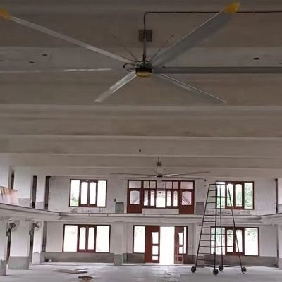 ราคาดี 6.1m 20FT CONTROLLER PMSM มอเตอร์ไร้แปรง พัดลม HVLS หลังคาอุตสาหกรรมขนาดใหญ่สําหรับการเย็น ออนไลน์