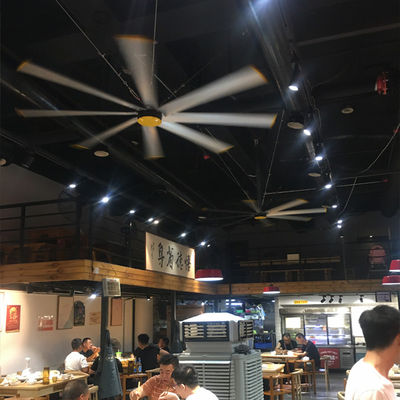 ราคาดี 2.4m 8FT พัดลมเพดาน HVLS ไฟฟ้าไร้แปรง สําหรับโรงเก็บฟาร์ม ร้านอาหาร บ้าน ออนไลน์