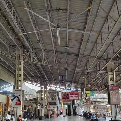 ราคาดี 5.0m 16FT ไฟฟ้า AC Powered HVLS อุตสาหกรรมลมลมเพดานกับ PMSM มอเตอร์ ออนไลน์