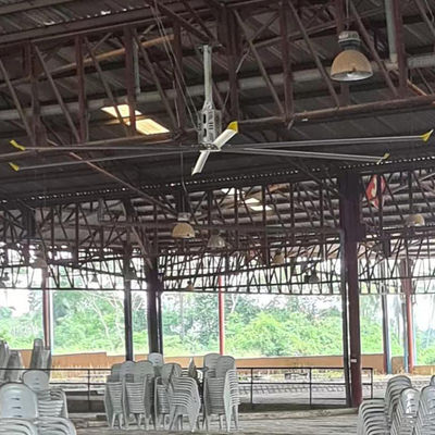 ราคาดี พัดลมเพดาน 1.5KW ขนาด 5.5m 18FT สําหรับการเย็นอากาศในฟาร์มและการปรับอากาศในอุตสาหกรรม ออนไลน์