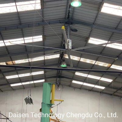ราคาดี 7.3 เมตร 24FT Hvls พัดลมเพดานขนาดใหญ่อุตสาหกรรมสําหรับทําความเย็นพื้นที่ใหญ่และสูง ออนไลน์