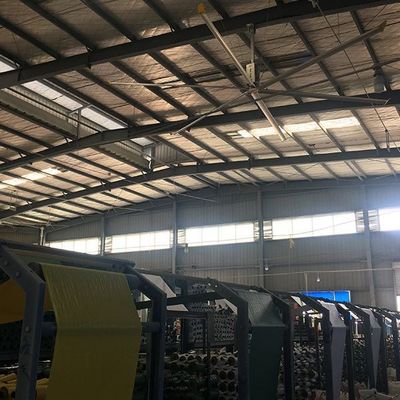 ราคาดี Al-Mg Blade Material Ceiling Fan สําหรับโรงเก็บอุตสาหกรรมปรับปรุงความเย็น Pmsm Motor ออนไลน์