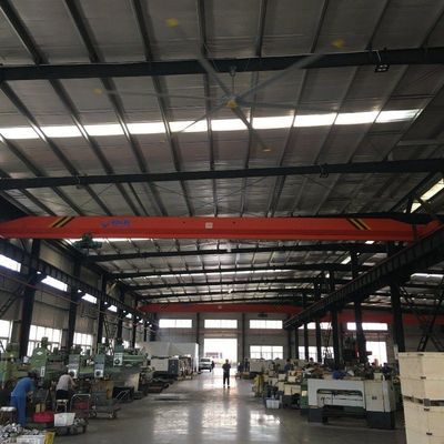 7.3 เมตร Hvls พัดลมเพดานอุตสาหกรรมยักษ์สําหรับพื้นที่สูงและใหญ่