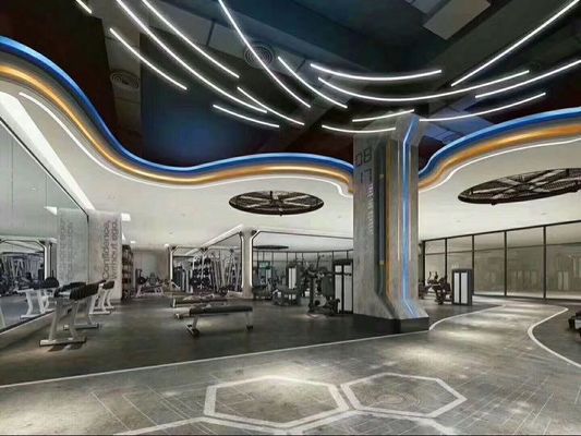 ราคาดี ศูนย์ออกกําลังกาย HVLS ขนาดใหญ่ 5 ใบกล่องเกียร์พัดลมเพดาน ออนไลน์