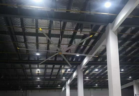 ราคาดี 24FT Pmsm ประหยัดพลังงาน HVls พัดลมเพดานสําหรับการทําความเย็นอากาศและการระบายอากาศ ออนไลน์